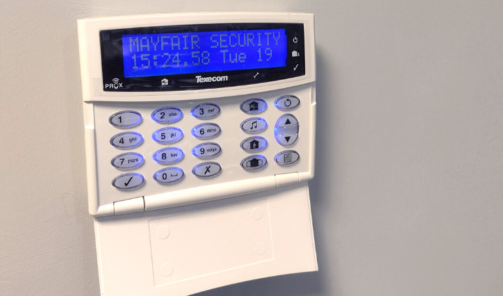 intruder alarm system installation by mayfair fire & security