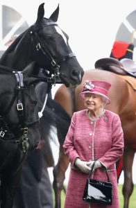 Queen Elizabeth with horse